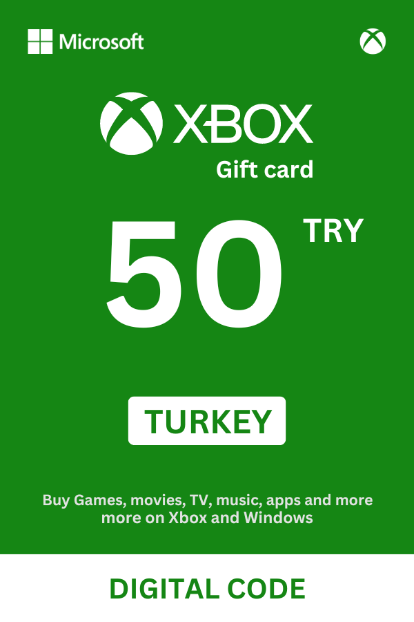 Xbox Gift Card 50 TRY